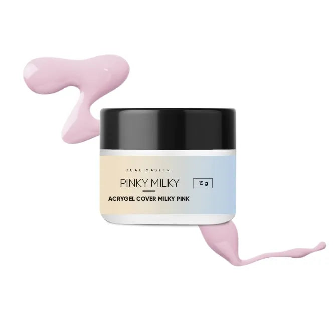 Pinky Milky acrylic gel cover milky pink