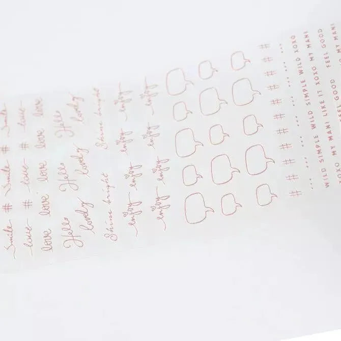 NAIL sticker - style 5 rose gold