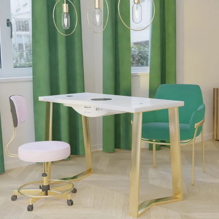 Manicure tafel Afinia – ART DECO Goud