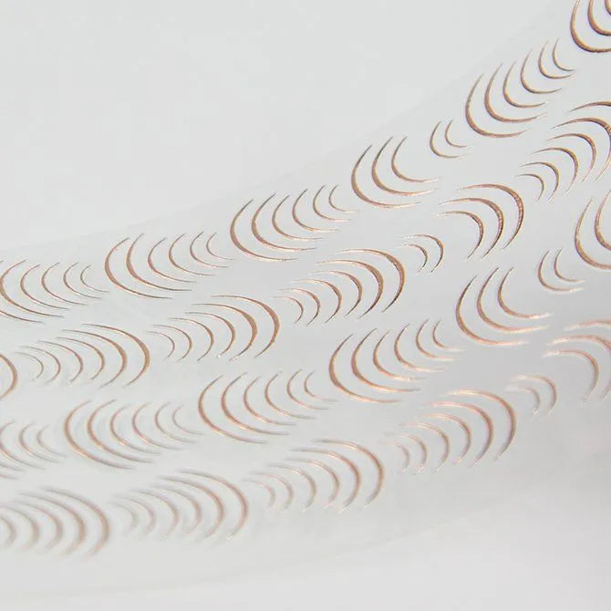 NAIL sticker - Rose gold Elastic Bow