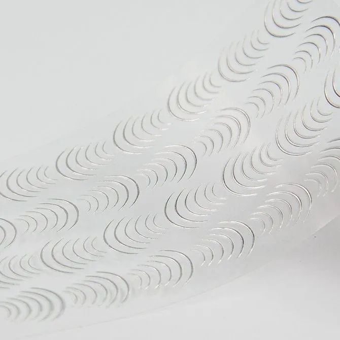 NAIL sticker - Silver Elastic Bow