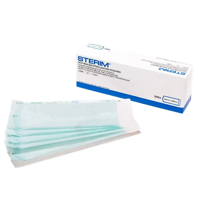 Self-sealing sterilization pouches