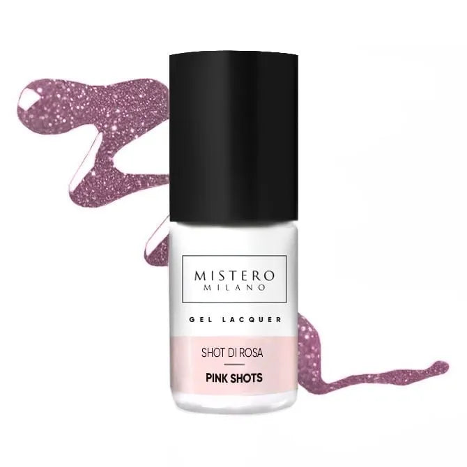 Roze glitter gellak - Pink shots