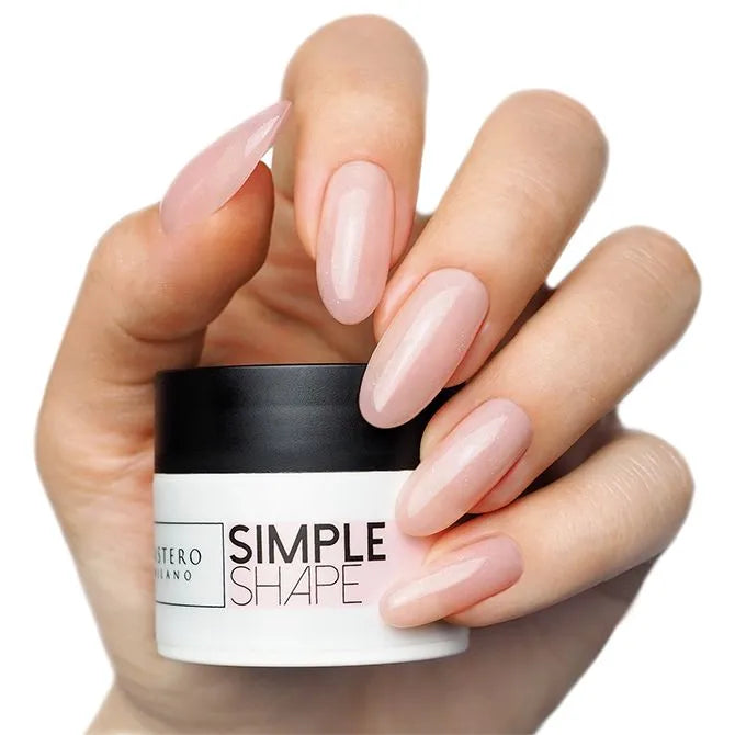 Simple shape builder gel - Cold sparkle - Voorbeeld op nagelq