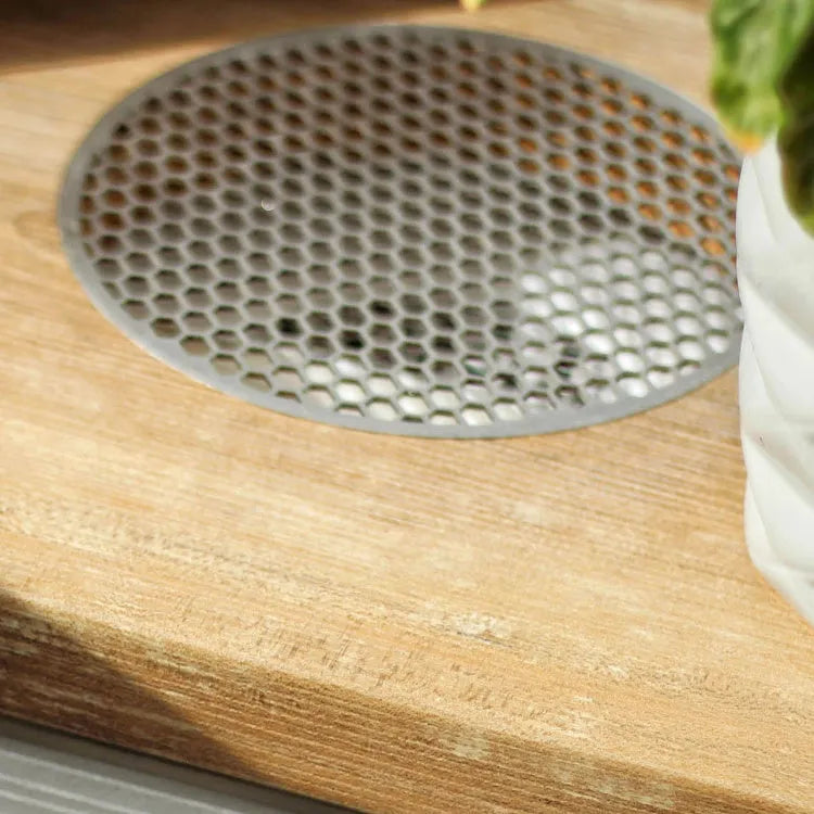 Grille d'aération nid d'abeille - Argent