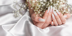 Artificial nails on a person with cancer 