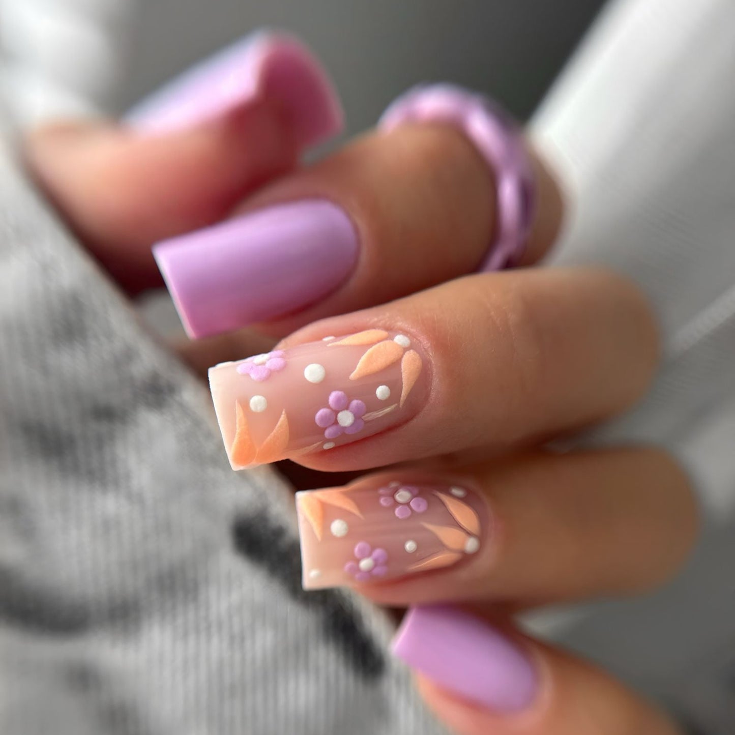 Lavender Peach Bloom