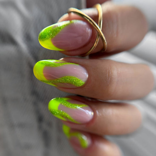 Electric Green Swirls