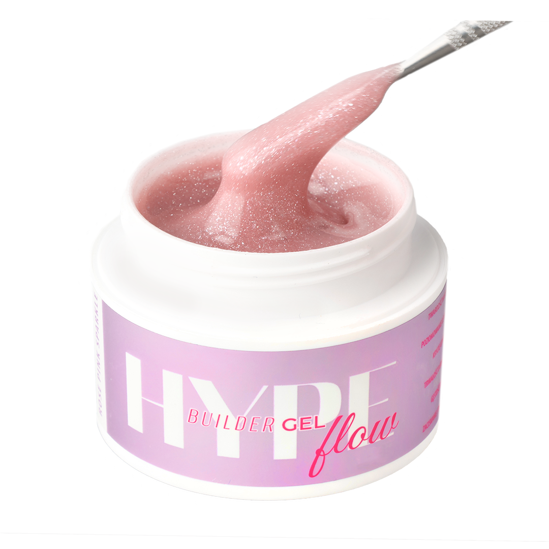 HYPE Flow Builder gel rosy sparkle