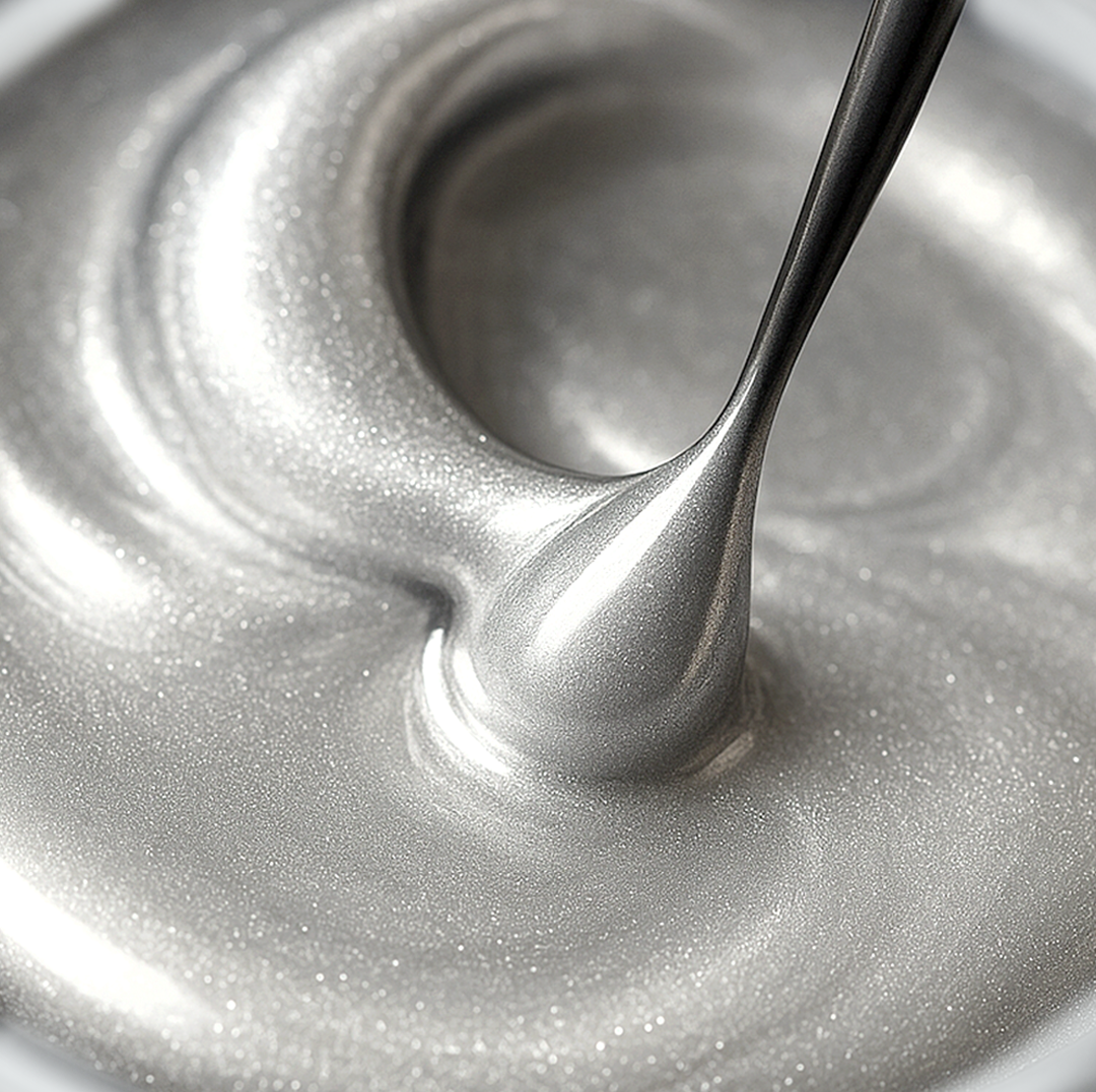 Paint Gel Chrome Silver