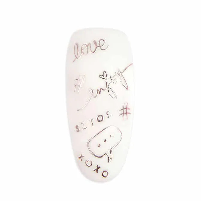 NAIL sticker - style 5 rose gold