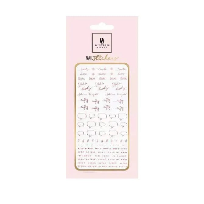 NAIL sticker - style 5 rose gold