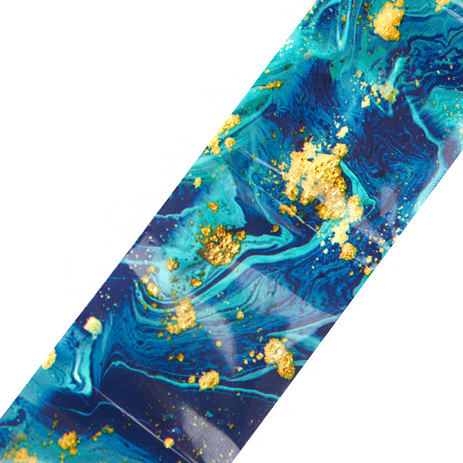 TRANSFER FOIL blue marble