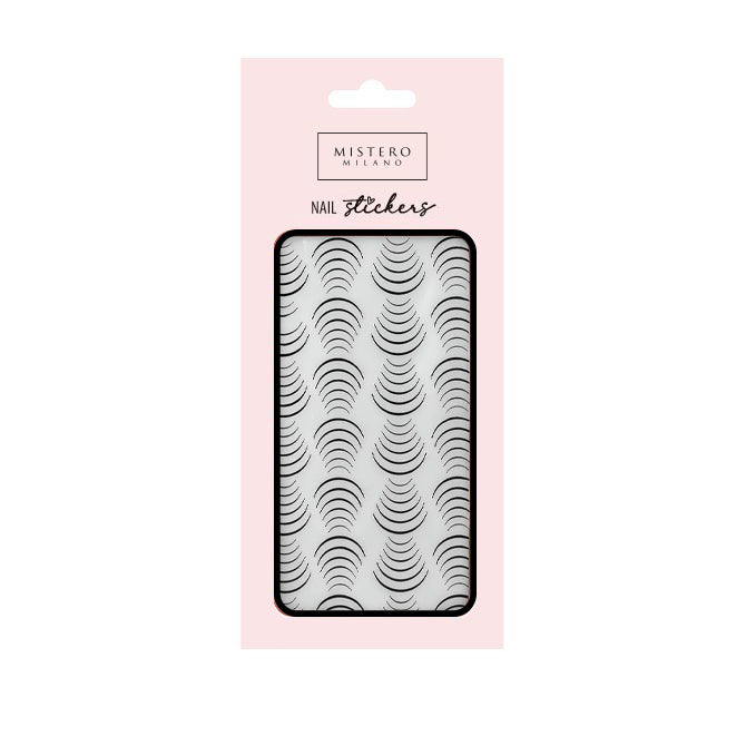 AUTOCOLLANT ONGLES - Nœud élastique noir