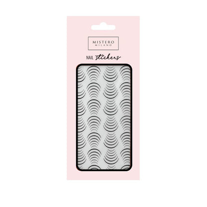 AUTOCOLLANT ONGLES - Nœud élastique noir