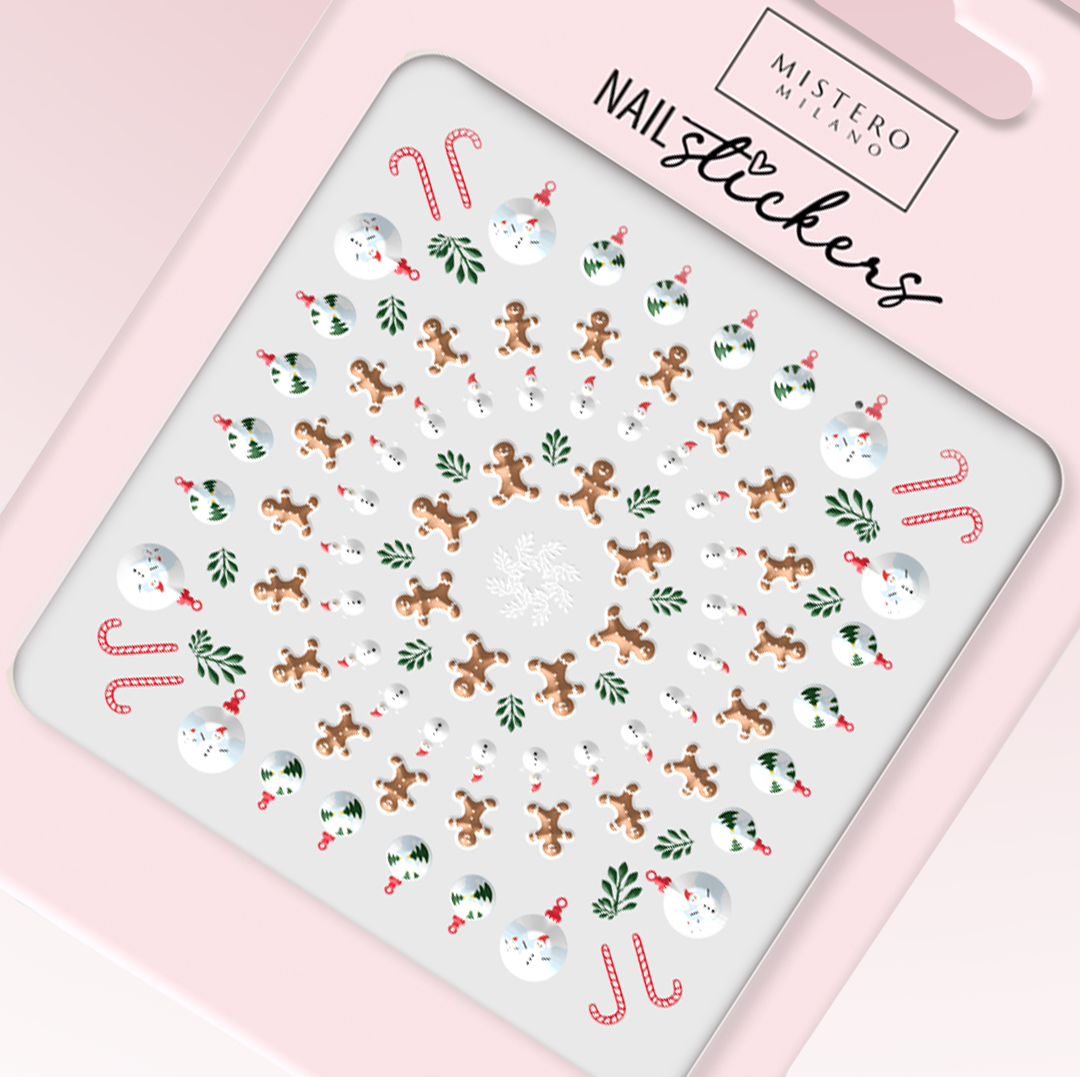 Colorful Christmas stickers