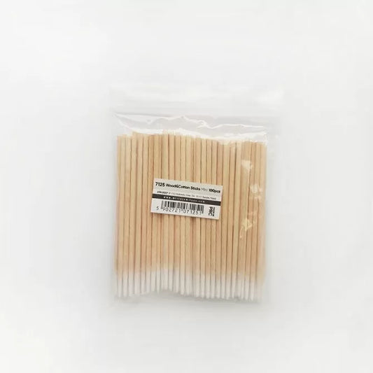 Wooden cotton swabs