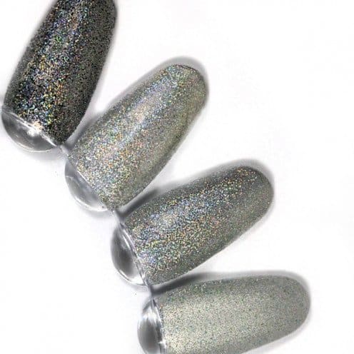 rainbow effect, nail art, mistero milano, nagels, decoratie, versiering, styling, zilver, silver