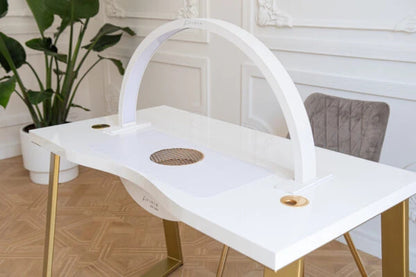 Manicure tafel Afinia – ART DECO Goud