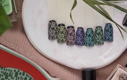 Stamping polish pink - An Orchidea