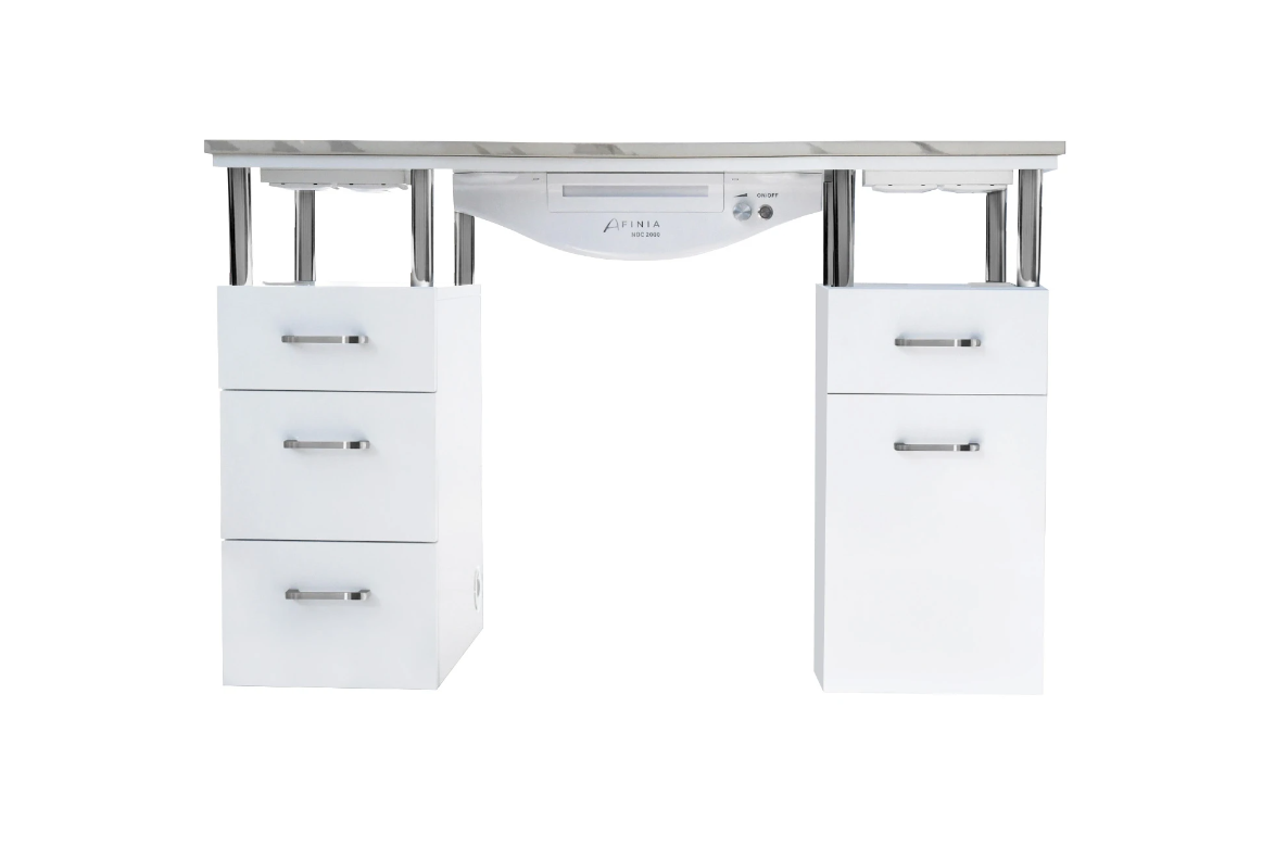 Table de manucure Afinia - Quartz fritté basique