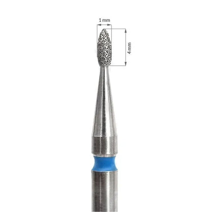 Diamond nagelriemfrees - Flame 2 - Afmetingen