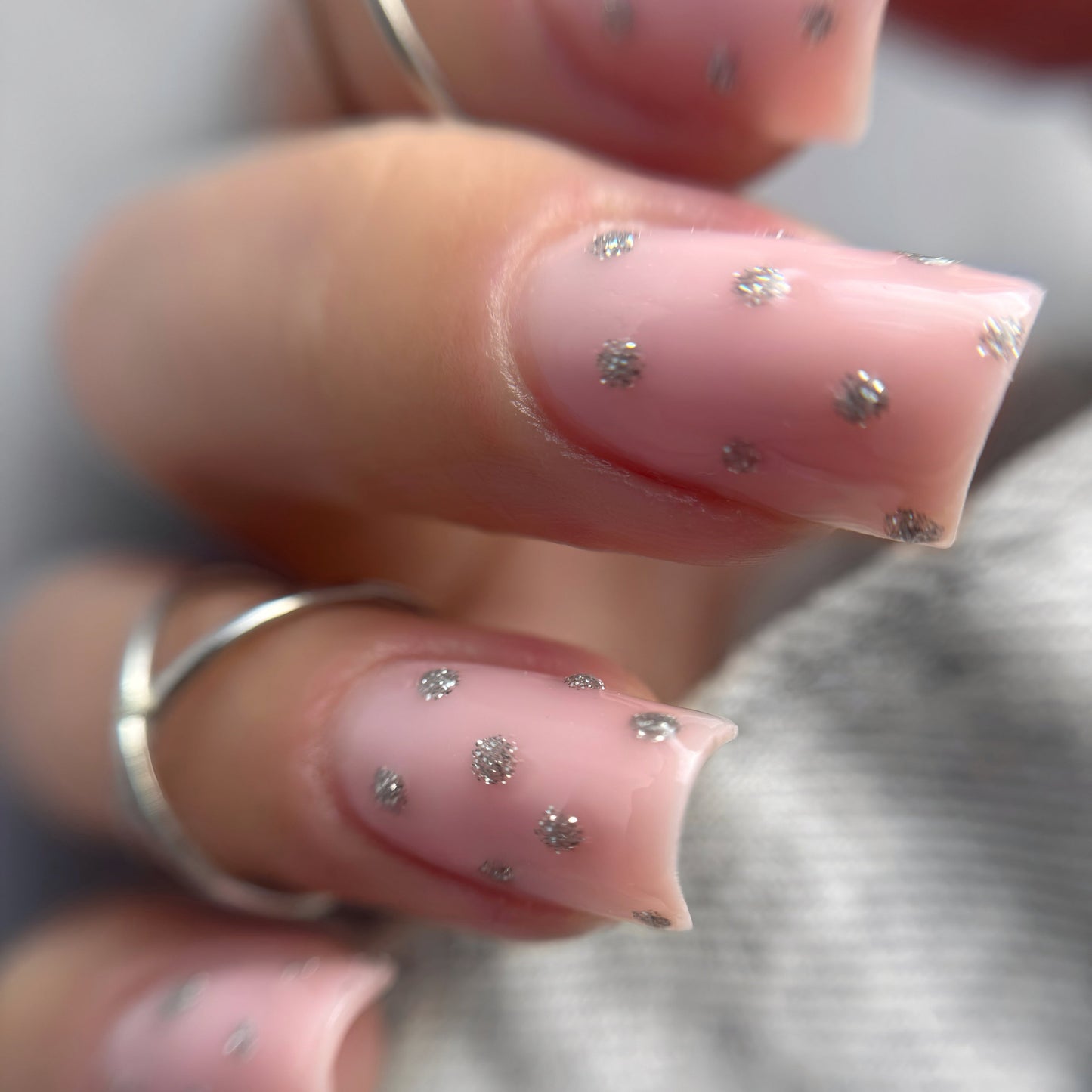 Silver Dotty in Pink