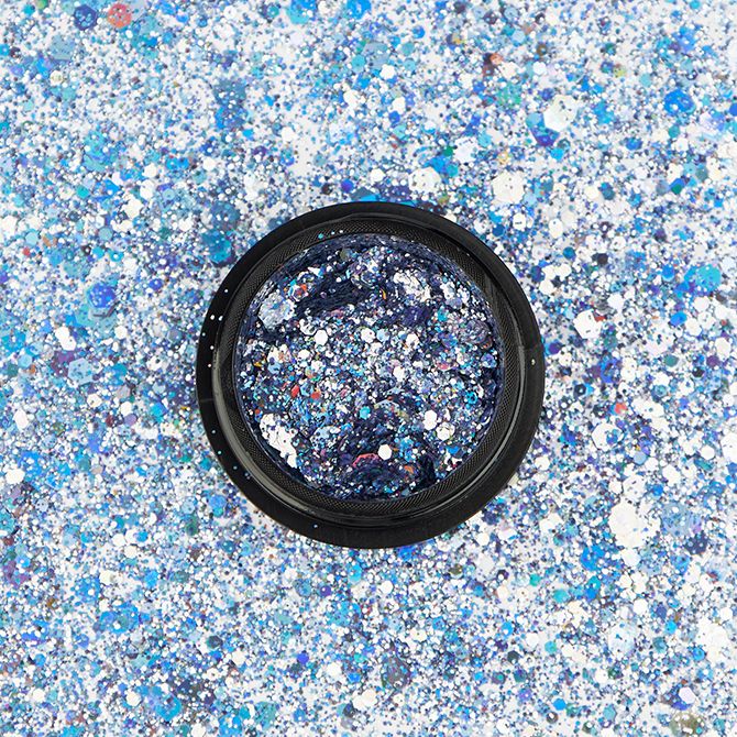 Galaxy glitter effect - Blauw