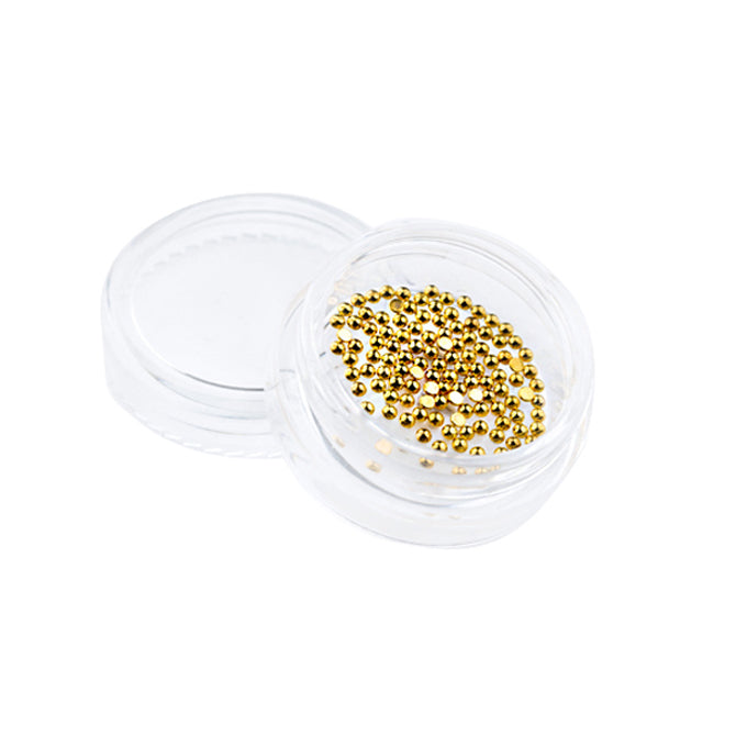 golden half beads, mistero milano, nail art, 5083, goud, halve caviar balls, goede hechting, 1,5mm