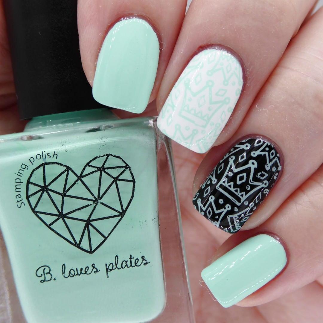 Vernis à tamponner vert menthe - Menthe