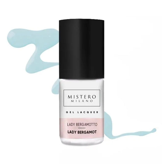 Blauwe gellak met mint tinten van Mistero Milano