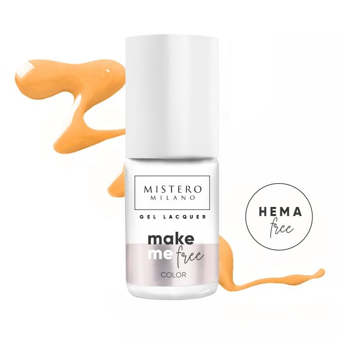 Make me extraordinary - Oranje-mosterd kleurige gellak - Hema vrije gellak