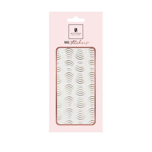 NAIL sticker - Rose gold Elastic Bow
