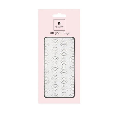 NAILsticker - Silver Elastic Bow