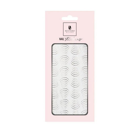 NAIL sticker - Silver Elastic Bow