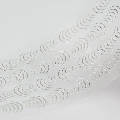 NAILsticker - Silver Elastic Bow