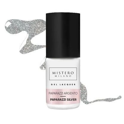 Zilveren glitter gellak - Mistero Milano