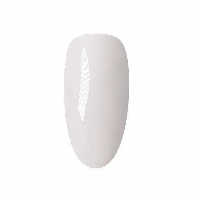 Simple shape builder gel clear milky white - Voorbeeld op nagel