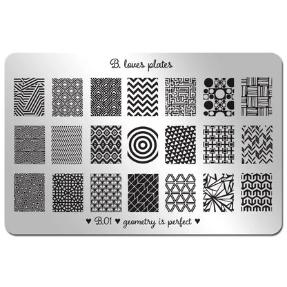 Stamp Plate - GEOMETRY IS PERFECT