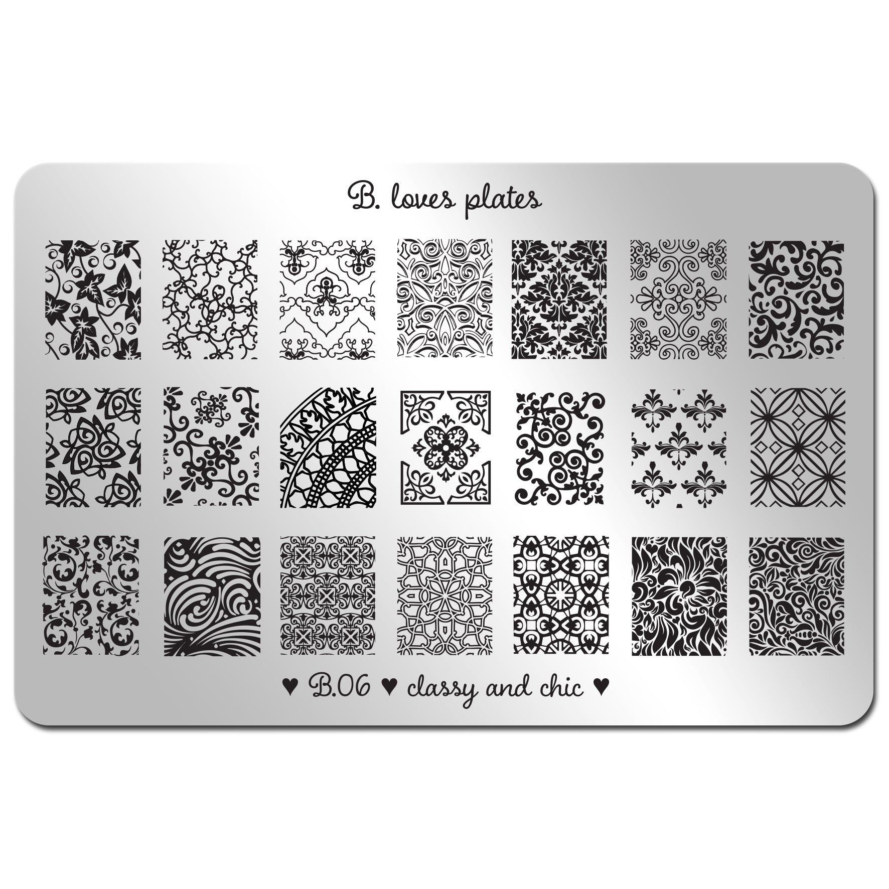 Plaque de stamping - CLASSY AND CHIC