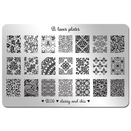 Plaque de stamping - CLASSY AND CHIC
