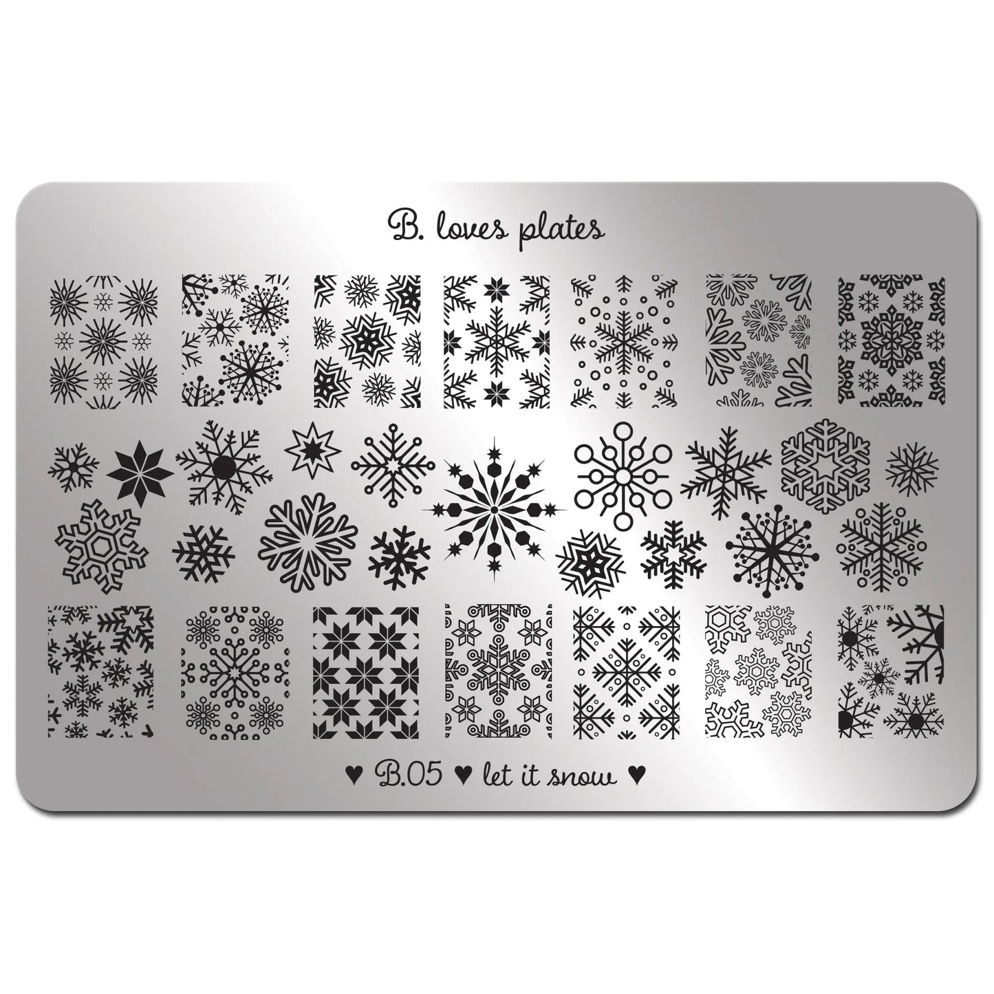 Stamp plate - LET IT SNOW