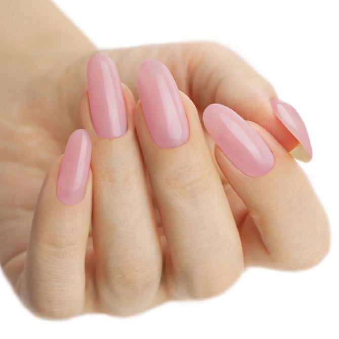 Tixologic builder gel cover pink skin voorbeeld van het kleur op nagels