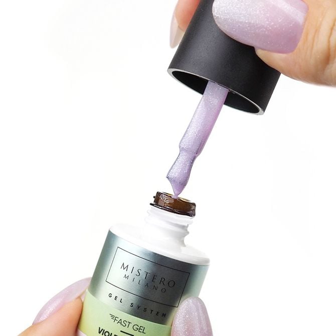 Voorbeeld van de fast gel violet charm