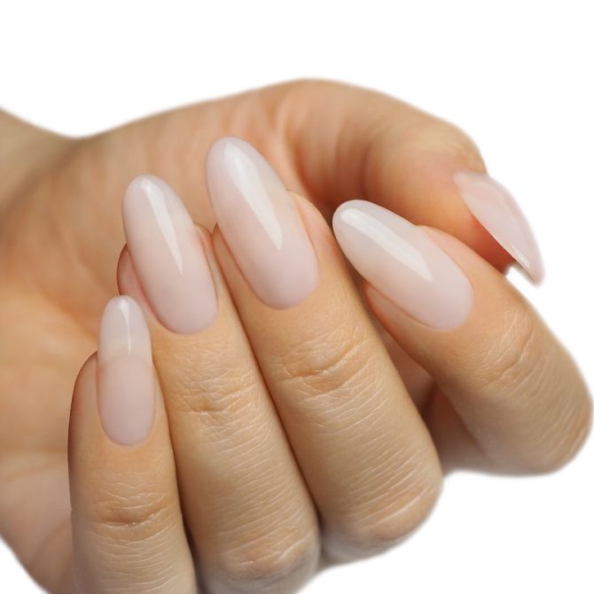 Voorbeeld van nagels uitgevoerd met de tixologic builder gel cover pink