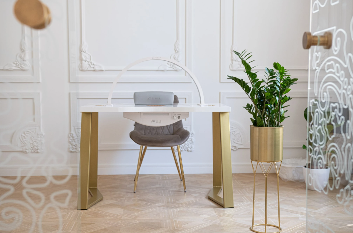 Manicure table Afinia – ART DECO Gold