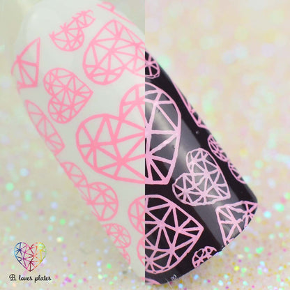 Stamping polish pink - An Orchidea