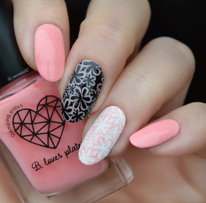 Stamping polish pink - An Orchidea