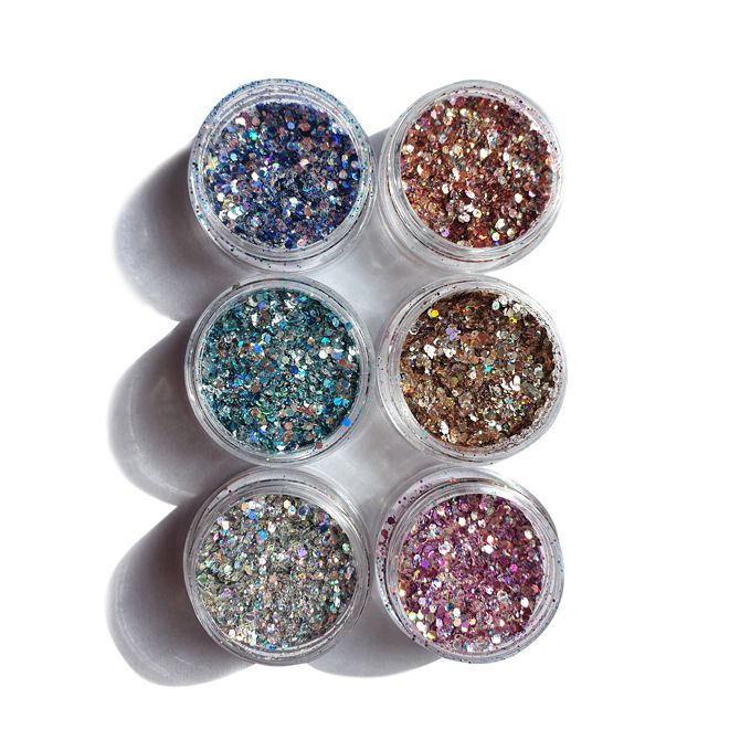 Verschillende glitter uit de my fantasy box