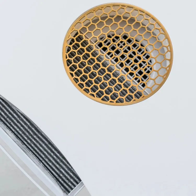 Grille de ventilation nid d'abeille - Dorée